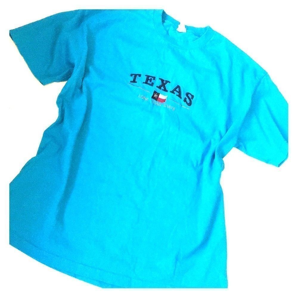 TEXAS The Lone Star State Embroidered T- S…